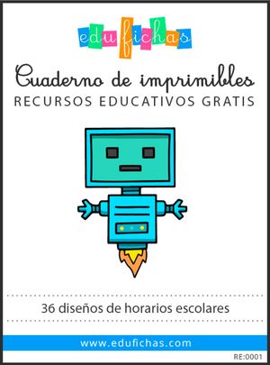 Horario escolar para imprimir