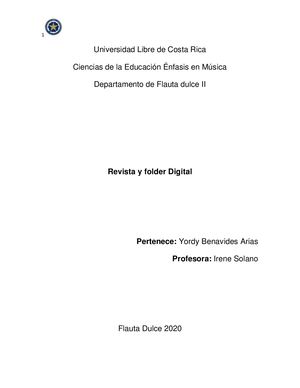 Revista Flauta Dulce II ULICORI