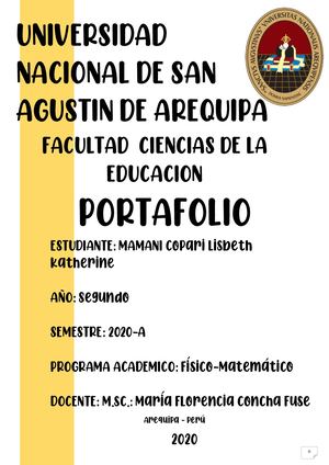 Portafolio De Pedagogia I Unidad