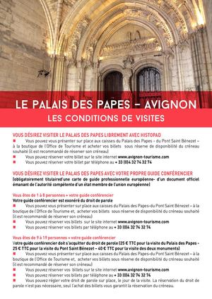 Conditions Visite Palais - 29 07 2020 FR