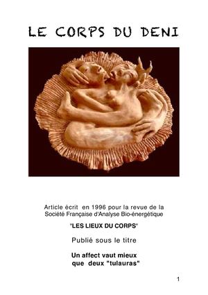 Le Corps Du Déni