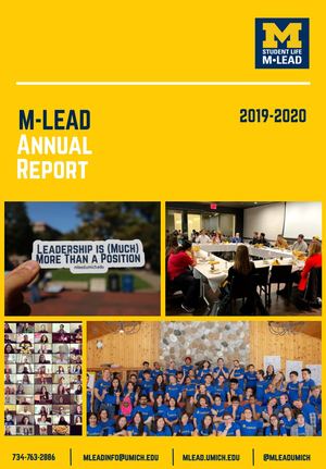 M-LEAD End of Year Report 2019-20