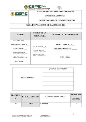 Laboratorio De Colisiones