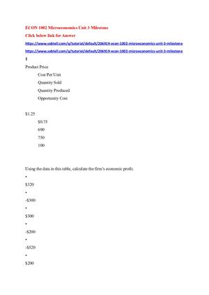 Calaméo - ECON 1002 Microeconomics Unit 3 Milestone