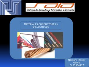 Materiales Conductores Y Dieléctricos,