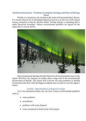 Norilsk Against Pollution