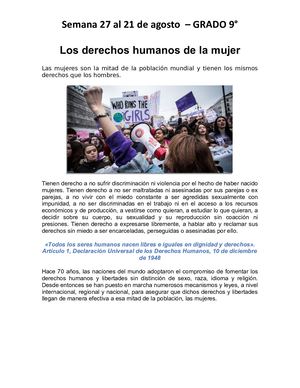 Derechos De Las Mujeres
