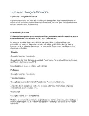 Exposición Dialogada Sincrónica 2