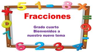 Fracciones Introduccion 4°