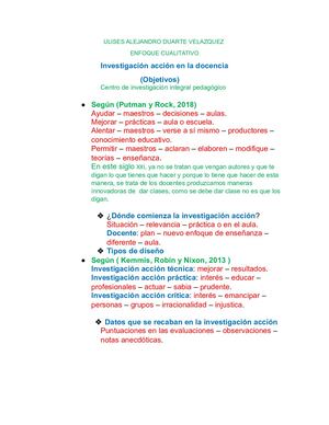Investigación Acción En La Docencia