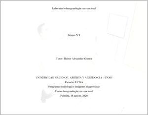 Laboratorio Imagenología Convencional