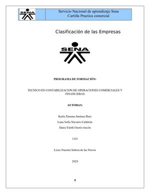 Clasificación de Empresas