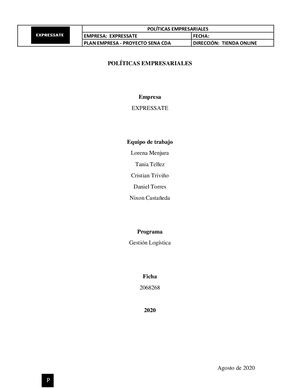 Políticas Empresariales