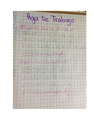 Hoja De Trabajo Derivadas 3ra Unidad