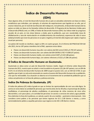 ÍNdice De Desarrollo Humano 9741