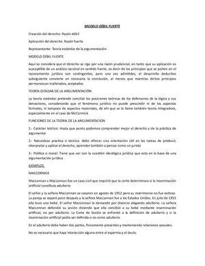 Modelo Debil Fuerte Pdf