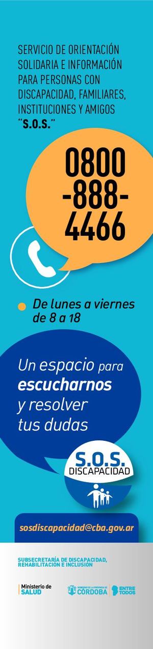 Señalador SOS discapacidad