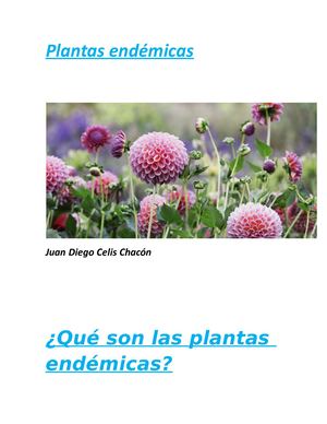 Plantas Endémicas