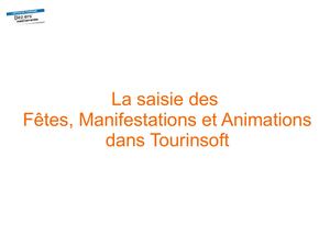 Procédure Saisie Fma Tourinsoft