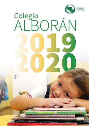 Anuario del Colegio Alborán de Marbella. Curso 2019-20.