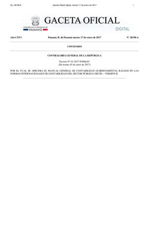Manual De Contabilidad Gubernamental C G R