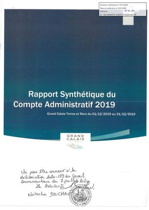 20200707 - Deliberations - Compte Administratif CAC 2020 - 189