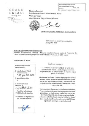 20200707 - Deliberations - Developpement Economique