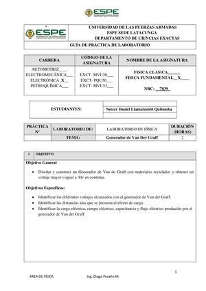 Llamatumbi Guialab Generador De Van Der Graff