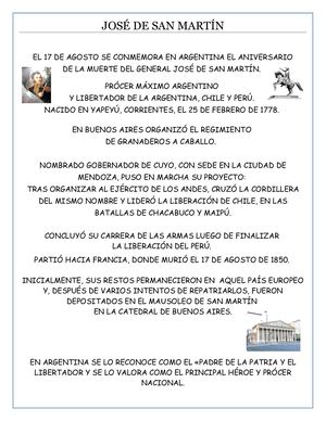 Breve Reseña San Martin