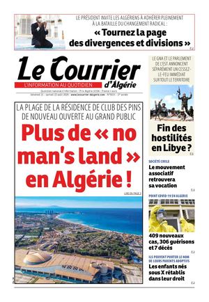 Calameo Le Courrier D Algerie Du Samedi 22 Aout 2020