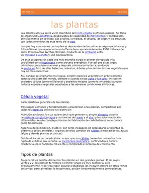 Las Plantas