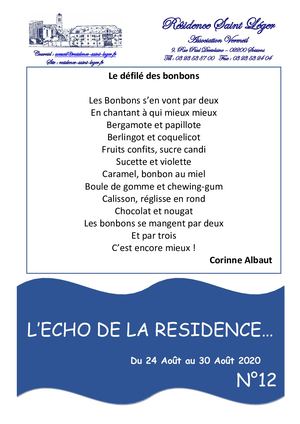 Le Journal De La Rsl 12 Du 24 08 20