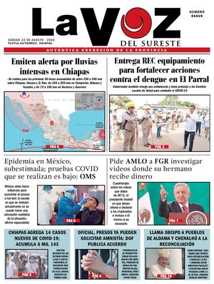 La Voz del Sureste 22-08-2020