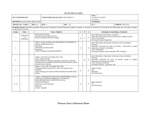 Plan De Clases Socio Critica
