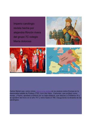 Sociales Revista Imperio Carolingio Alejandra rivera 7C colegio María dolorosa