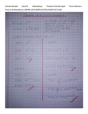 Tarea 6 De Matematicas Tercer Bimestre
