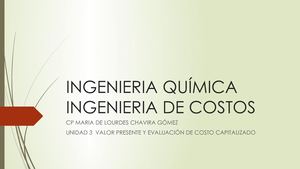Unidad 3 Valor Presente Y Costo Capitalizado
