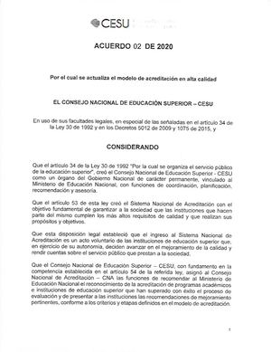 Lectura 1 Acuerdo 02 2020 Cesu