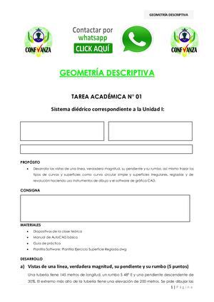 GEOMETRÍA DESCRIPTIVA - PA1