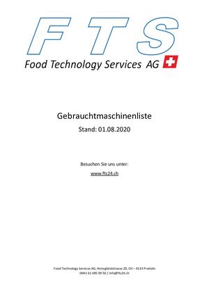 Gebrauchtmaschinenliste 8 2020