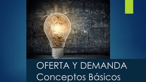 Oferta y  Demanda