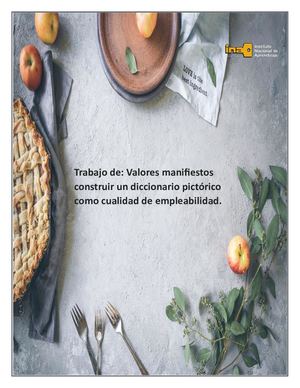 Diccionario Pictórico De Valores Manifiestos