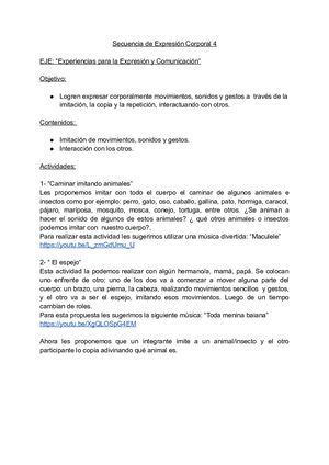 Secuencia De Expresión Corporal 4
