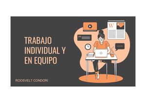Trabajo En Equipo E Individual