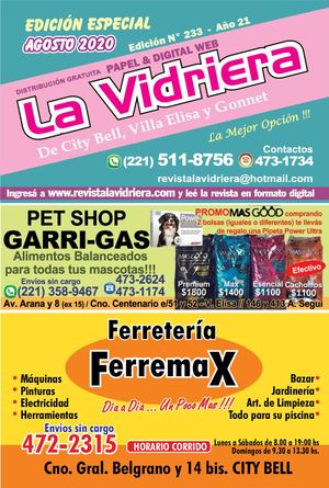 Revista La Vidriera Agosto 2020