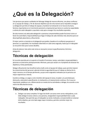 Qué Es La Delegación