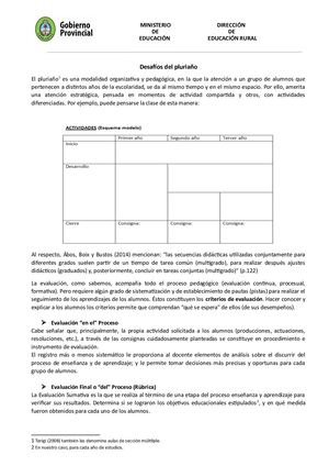 Secundario Pluriaño