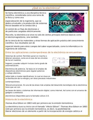 Que Es La Electronica