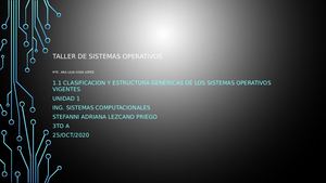 Clasificacion Y Estructura De Los Sistemas Operativos