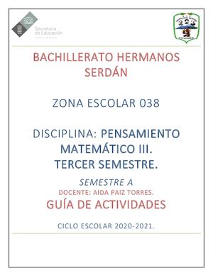 Guía Pensamiento Matemático III Uac 1 Final